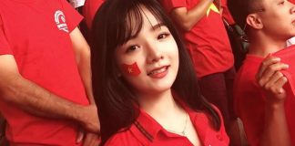 Ngắm nhan sắc hot girl Việt cổ vũ bóng đá gây sốt mạng xã hội Hàn Quốc