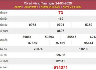 Thống kê XSVT 31/3/2020 - Phân tích XS Vũng Tàu thứ 3