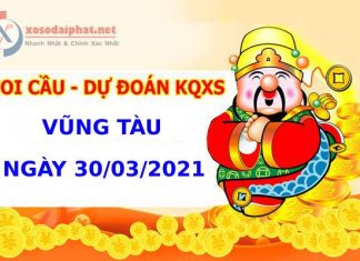 Soi cầu dự đoán XS Vũng Tàu Vip ngày 30/03/2021