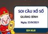 Soi cầu XSQB ngày 23/9/2021