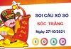 Soi cầu xổ số Sóc Trăng ngày 27/10/2021