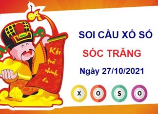 Soi cầu xổ số Sóc Trăng ngày 27/10/2021