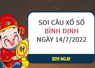 Soi cầu xổ số Bình Định thứ 5 ngày 14/7/2022 hôm nay siêu chuẩn xác