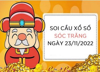 Soi cầu kết quả xổ số Sóc Trăng ngày 23/11/2022 thứ 4 hôm nay