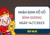 Nhận định xổ số Bình Dương ngày 14/7/2023 thứ 6 hôm nay