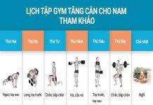 Các bài tập gym tăng cân cho nam