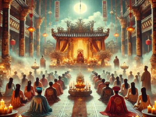 Ngủ mê thấy lễ hầu đồng diễn ra đông đúc, trang nghiêm
