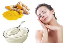 Mặt nạ nghệ và sữa chua