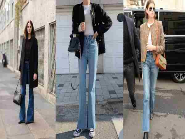 Quần ống loe và áo blazer